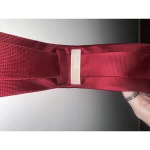 Michael Kors Red Textured Slim Tie